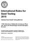International Rules for Seed Testing 2015