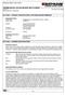 TREMCLAD R.P. GLOSS BLACK AERO Version 2. Print Date 06/11/2009 REVISION DATE: 06/09/2009