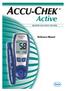 ACCU-CHEK. Active. Reference Manual BLOOD GLUCOSE SYSTEM