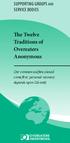 The Twelve Traditions of Overeaters Anonymous