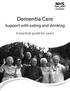Dementia Care Support with eating and drinking