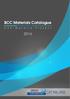 BCC Materials Catalogue