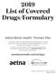 2019 List of Covered Drugs/Formulary