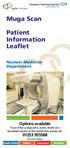 Muga Scan. Patient Information Leaflet