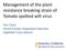 Management of the plant resistance breaking strain of Tomato spotted wilt virus