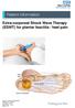 Extra-corporeal Shock Wave Therapy (ESWT) for plantar fasciitis / heel pain