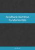 Feedback Nutrition Fundamentals