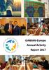 GAMIAN-Europe Annual Activity Report 2017