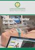 Simulation Center Manual. college of midicine - jeddah