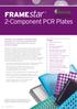 FRAMEstar. 2-Component PCR Plates