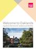 Welcome to Oaklands. A guide to the home for residents and families