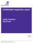 Childminder inspection report. Laing, Suzanne Edinburgh