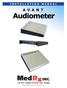AVANT Audiometer Manual Rev. 2 Effective 10/05