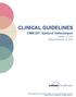 CLINICAL GUIDELINES. CMM-207: Epidural Adhesiolysis. Version Effective February 15, 2019