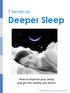 Deeper Sleep How to improve your sleep and get the vitality you desire