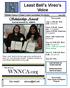 WNNCA.org. Least Bell s Vireo s Voice. Scholarships Awards A proud moment for WNNCA. This month: