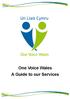 One Voice Wales A Guide to our Services