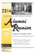 College of Dentistry. The 97th Annual Meeting of The University of Iowa Dental Alumni Association