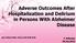 Adverse Outcomes After Hospitalization and Delirium in Persons With Alzheimer Disease