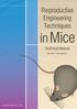 Reproductive Engineering Techniques in Mice