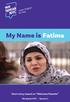 My Name is Fatima. Short story based on Welcome Parents. We Speak NYC Season 1