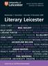 Wednesday 11 November Saturday 14 November Literary Leicester