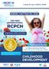 RCPCH CONFERENCE IN 24 CME EARLY CHILDHOOD DEVELOPMENT MENA REGION. accredited Points THE FIRST INTERNATIONAL