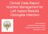 Clinical Case Report: Nutrition Management for Left Aspect Medulla Oblongata Infarction