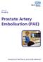 Prostate Artery Embolisation (PAE)