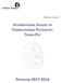 Pasteur course INTERNATIONAL SCHOOL OF TRANSLATIONAL PSYCHIATRY TRANS- PSY