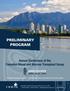 VANCOUVER APRIL 24-27, The Westin Bayshore Vancouver VANCOUVER APRIL 24-27, 2016