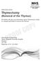 Thymectomy (Removal of the Thymus)