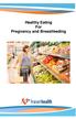 Healthy Eating For Pregnancy and Breastfeeding
