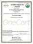 Certified Organic by OneCert