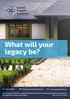 What will your legacy be?