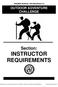 Section: INSTRUCTOR REQUIREMENTS