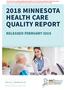 2018 MINNESOTA HEALTH CARE QUALITY REPORT