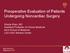 Preoperative Evaluation of Patients Undergoing Noncardiac Surgery