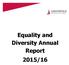 Equality and Diversity Annual Report 2015/16