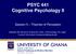 PSYC 441 Cognitive Psychology II