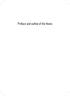 Preface and outline of the thesis