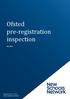 Ofsted pre-registration inspection