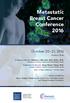 Metastatic Breast Cancer Conference 2016