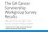 The GA Cancer Survivorship Workgroup Survey Results