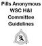 Pills Anonymous WSC H&I Committee Guidelines