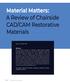 Material Matters: A Review of Chairside CAD/CAM Restorative Materials