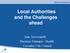 Local Authorities and the Challenges ahead