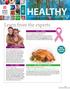 HEALTHY living. Learn from the experts FREE DOCTOR TALKS A GUIDE TO EVENTS AND CLASSES 2014 OCT NOV DEC THURSDAY