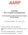 AARP. Colorado 2014 Chapter Cup Application. for Outstanding Chapter Award and Chapter Activity Awards