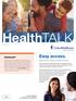 Health TALK. Easy access. KidsHealth. Options for women s health services.